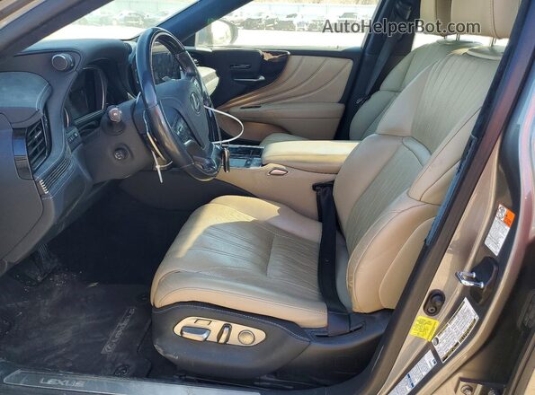 JTHD51GF5M5009514 2021 LEXUS LS Gray წინა სალონის ხედი