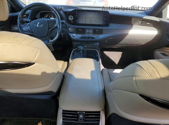 JTHD51GF5M5009514 2021 LEXUS LS Gray წინა პანელის ხედი