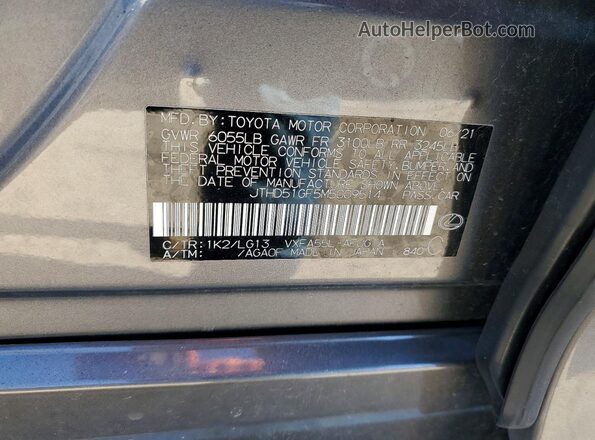 JTHD51GF5M5009514 2021 LEXUS LS Gray ძრავის განყოფილების ხედი