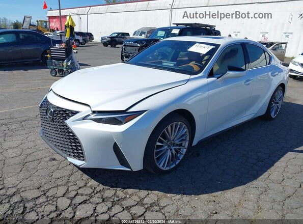JTHD81F20P5052619 2023 LEXUS IS 300 White Առջևի ձախ երեք քառորդ տեսարան