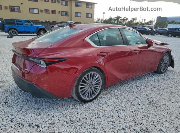 JTHDA1D26R5130489 2024 LEXUS IS Red Trasero derecho