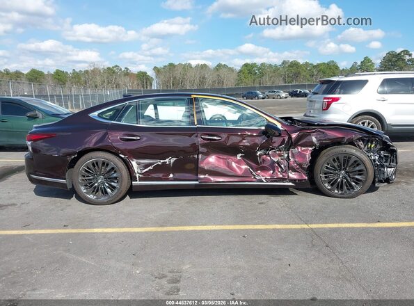 JTHG5LGF7L5007562 2020 LEXUS LS 500 Maroon Սալոնի 360 աստիճան տեսք