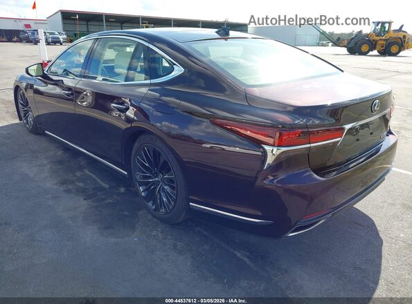 JTHG5LGF7L5007562 2020 LEXUS LS 500 Maroon Հետևի ձախ