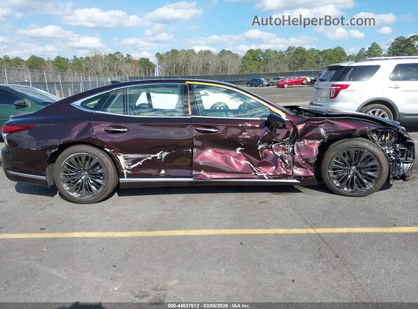 JTHG5LGF7L5007562 2020 LEXUS LS 500 Maroon Դիմացի տեսք