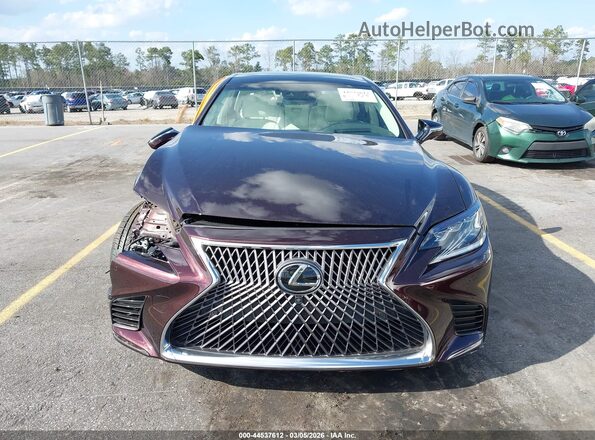 JTHG5LGF7L5007562 2020 LEXUS LS 500 Maroon Սալոնի հետևի տեսք