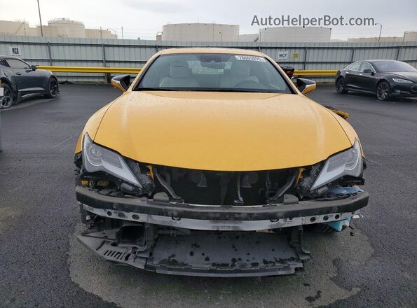JTHGA5BC9N5012124 2022 LEXUS RC Желтый Вид спереди