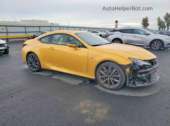 JTHGA5BC9N5012124 2022 LEXUS RC Желтый Передняя правая четверть