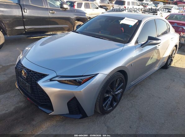 JTHGZ1B21P5059689 2023 LEXUS IS 350 Silver წინა მარცხენა ხედი სამი მეოთხედიდან