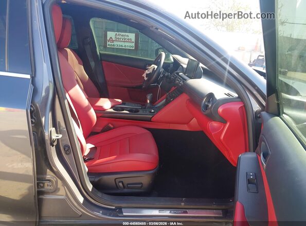 JTHGZ1B21P5062625 2023 LEXUS IS 350 Gray Widok wnętrza z przodu