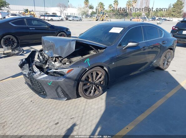 JTHGZ1B22M5040886 2021 LEXUS IS 350 Silver Առջևի ձախ երեք քառորդ տեսարան