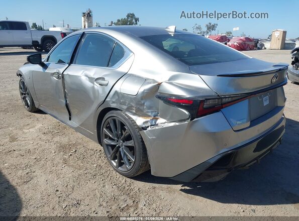 JTHGZ1B24M5044597 2021 LEXUS IS 350 Silver Trasero izquierdo