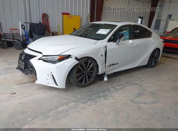 JTHGZ1B25N5052340 2022 LEXUS IS 350 Белый Передняя левая четверть