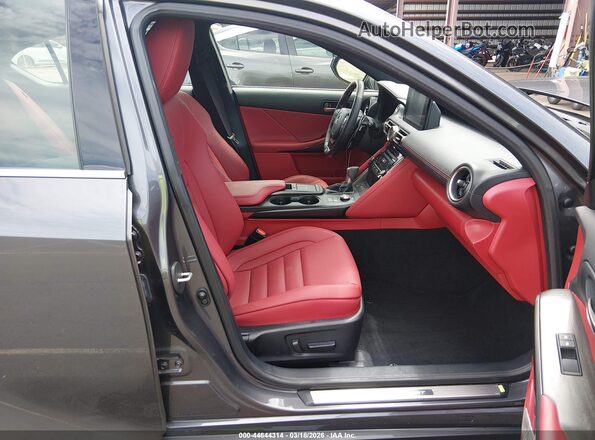 JTHGZ1B26M5041717 2021 LEXUS IS 350 Gray Widok wnętrza z przodu