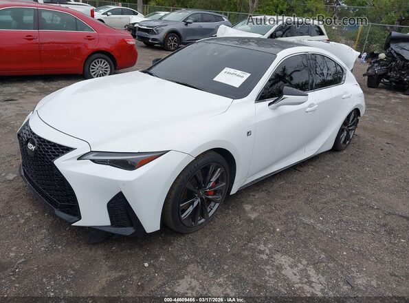 JTHGZ1B2XM5047942 2021 LEXUS IS 350 White Vista tres cuartos delantera izquierda