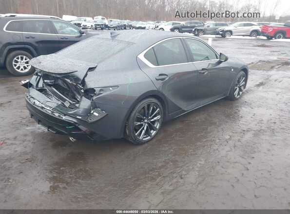 JTHGZ1E23M5022862 2021 LEXUS IS 350 Gray Trasero derecho
