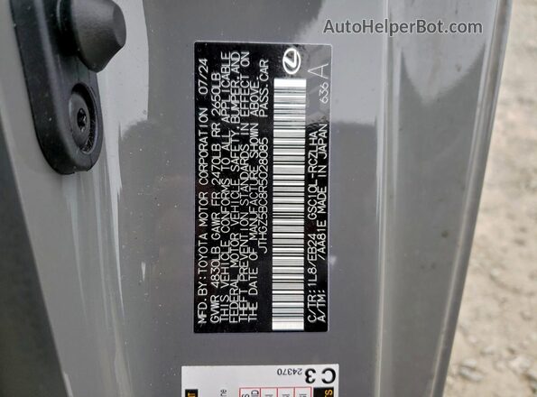 JTHGZ5BC8R5028085 2024 LEXUS RC Gray Vista del compartimento del motor