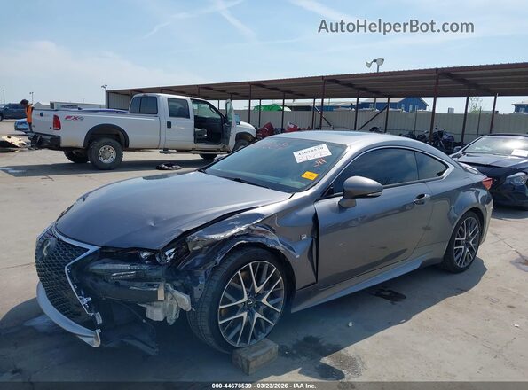 JTHHA5BC2H5005251 2017 LEXUS RC 200T Gray Առջևի ձախ երեք քառորդ տեսարան