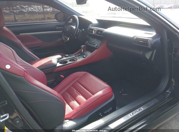 JTHHA5BC2H5005752 2017 LEXUS RC 200T Black Вид салону спереду