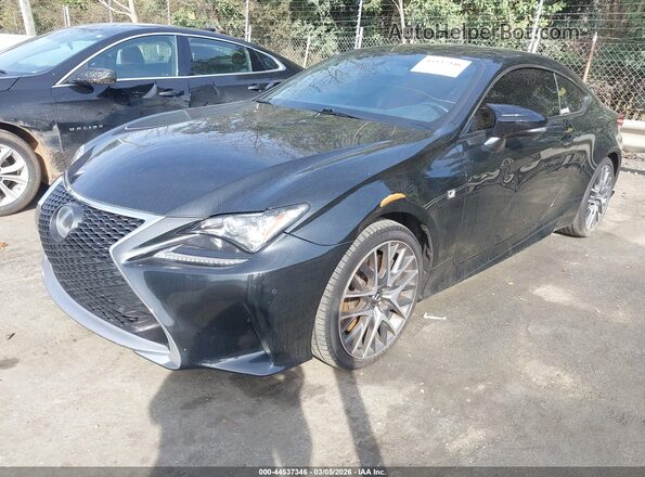 JTHHA5BC2H5005752 2017 LEXUS RC 200T Black Передня ліва чверть