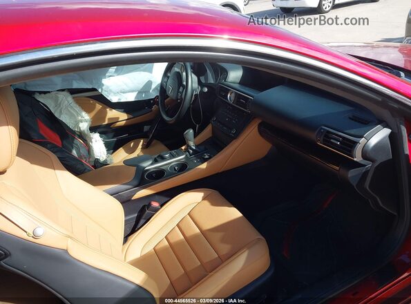 JTHHA5BC7G5002151 2016 LEXUS RC 200T Темно-бордовый Вид салона спереди