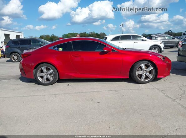 JTHHA5BC7G5002151 2016 LEXUS RC 200T Темно-бордовый Вид задней части салона