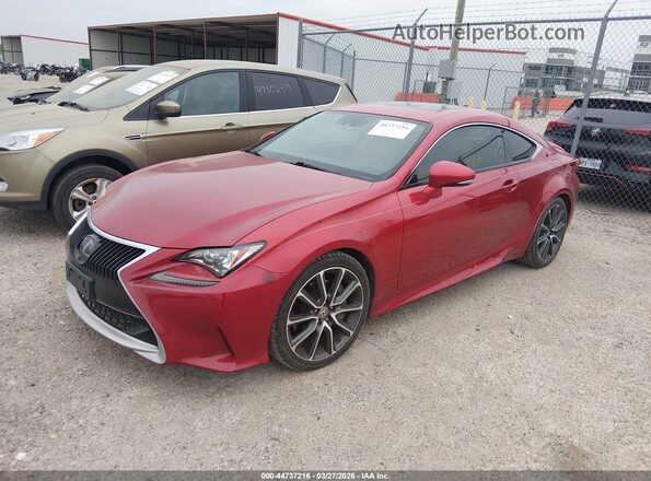 JTHHA5BC8J5008726 2018 LEXUS RC 300 Red Առջևի ձախ երեք քառորդ տեսարան