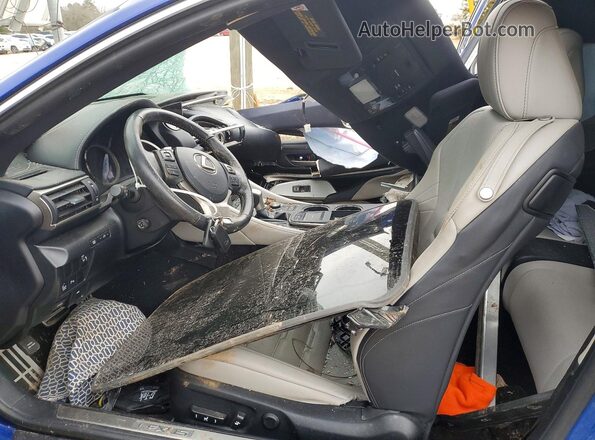 JTHHE5BC6G5013291 2016 LEXUS RC Blue Вид салону спереду
