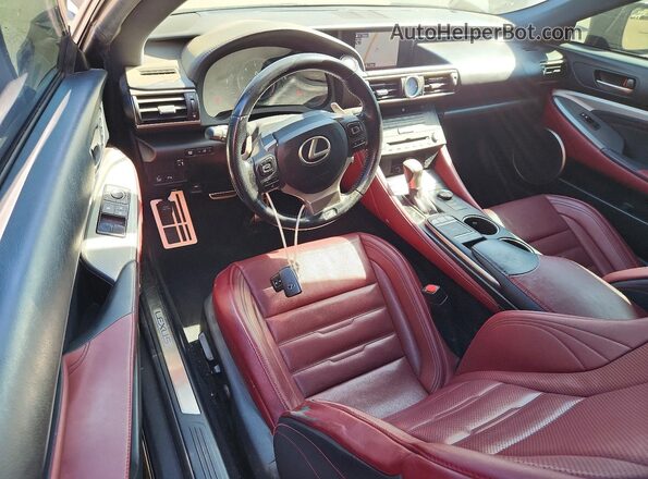 JTHHE5BC7G5011453 2016 LEXUS RC Black Առջևի վահանակի տեսք