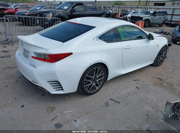 JTHHE5BC9G5012250 2016 LEXUS RC 350 White Trasero derecho