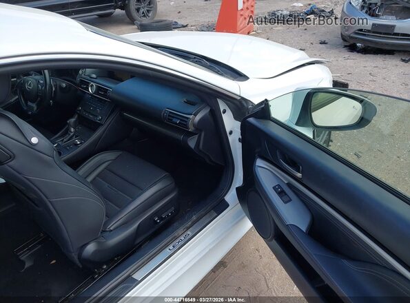 JTHHE5BC9G5012250 2016 LEXUS RC 350 White Vista interior delantera