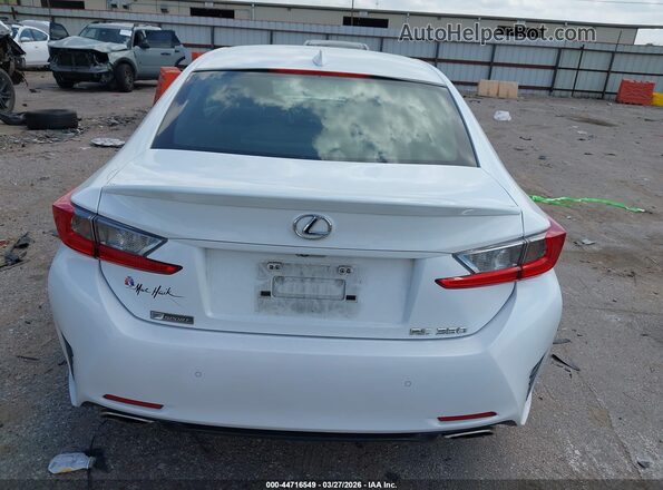 JTHHE5BC9G5012250 2016 LEXUS RC 350 White 