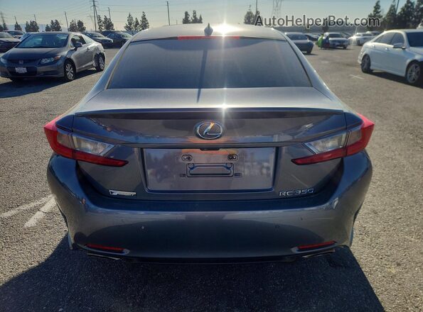 JTHHE5BC9G5014466 2016 LEXUS RC Gray Rear view