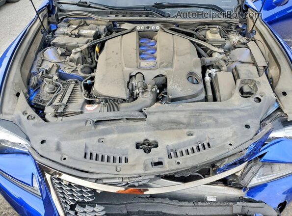 JTHHP5BC1H5006003 2017 LEXUS RC-F Blue Rear interior view