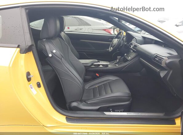 JTHHZ5BC0J5018465 2018 LEXUS RC 350 Yellow წინა სალონის ხედი