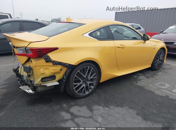 JTHHZ5BC0J5018465 2018 LEXUS RC 350 Yellow უკანა მარჯვენა