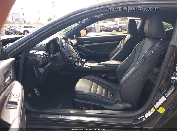 JTHHZ5BC9J5019081 2018 LEXUS RC 350 Black წინა სალონის ხედი