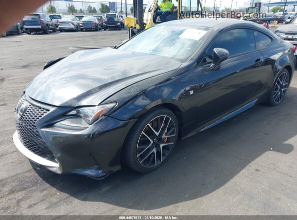 JTHHZ5BC9J5019081 2018 LEXUS RC 350 Black წინა მარცხენა ხედი სამი მეოთხედიდან