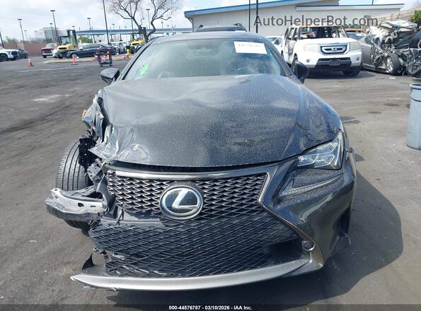 JTHHZ5BC9J5019081 2018 LEXUS RC 350 Black უკანა სალონის ხედი