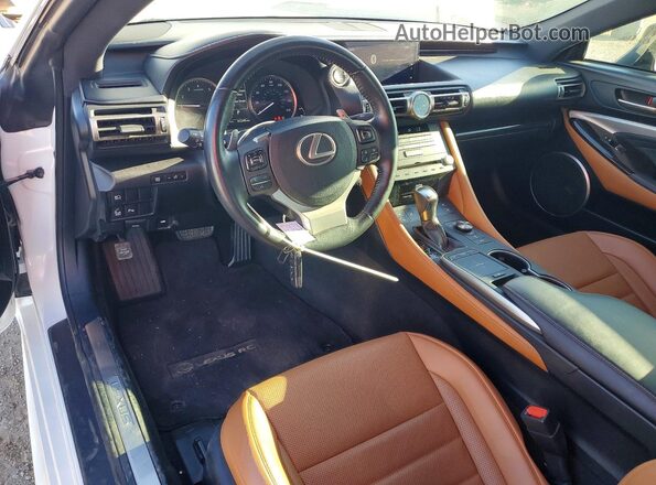 JTHHZ5BCXK5019396 2019 LEXUS RC White Вид панелі приладів