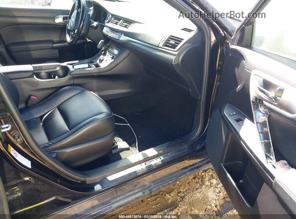 JTHKD5BH2G2276562 2016 LEXUS CT 200H Black წინა სალონის ხედი