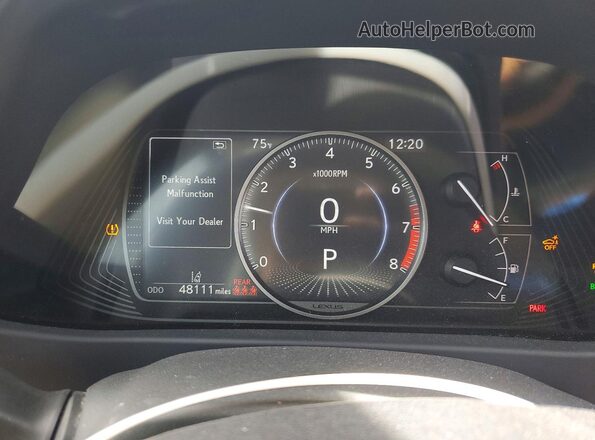 JTHP3JBH7M2040678 2021 LEXUS UX White Instrument cluster view