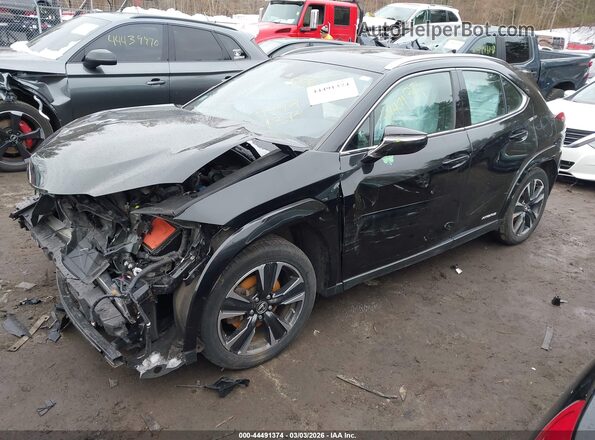 JTHP9JBH6N2057617 2022 LEXUS UX 250H Black Առջևի ձախ երեք քառորդ տեսարան