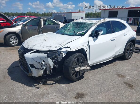 JTHR9JBH5M2052044 2021 LEXUS UX 250H White წინა მარცხენა ხედი სამი მეოთხედიდან