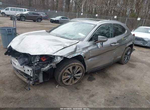JTHU9JBH4K2000492 2019 LEXUS UX 250H Silver Przód lewy