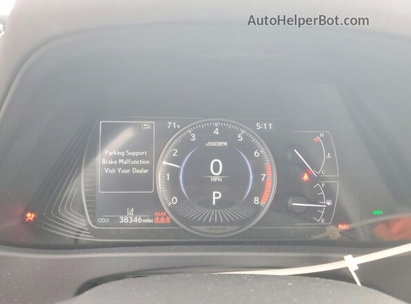 JTHX3JBH8M2040396 2021 LEXUS UX White Instrument cluster view