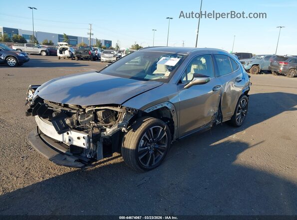JTHX9JBH0M2054100 2021 LEXUS UX 250H Silver Առջևի ձախ երեք քառորդ տեսարան