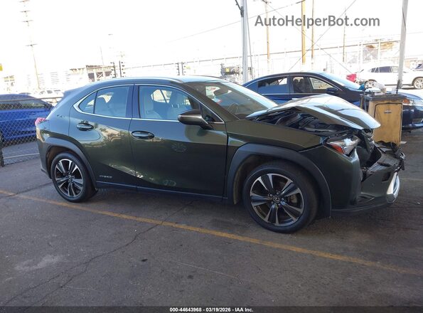 JTHX9JBH6N2060484 2022 LEXUS UX 250H Green Widok wnętrza z tyłu