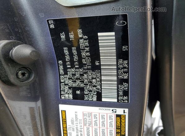 JTJAM7BX1M5268010 2021 LEXUS GX Gray ძრავის განყოფილების ხედი