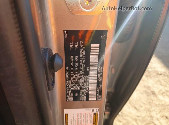 JTJAM7BX6P5381682 2023 LEXUS GX Silver Вид наклейки з VIN-кодом
