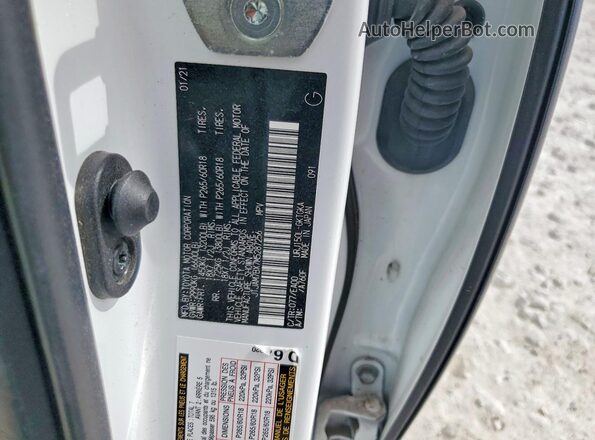 JTJAM7BX7M5287256 2021 LEXUS GX White VIN կոդի պիտակի տեսք